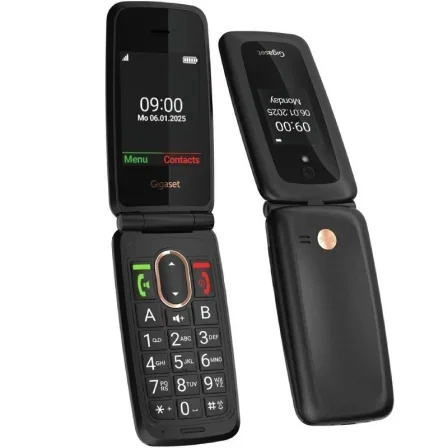 Gigaset GL795 Móvil con tapa 4G Negro Gigaset GL795 Móvil con tapa 4G Negro